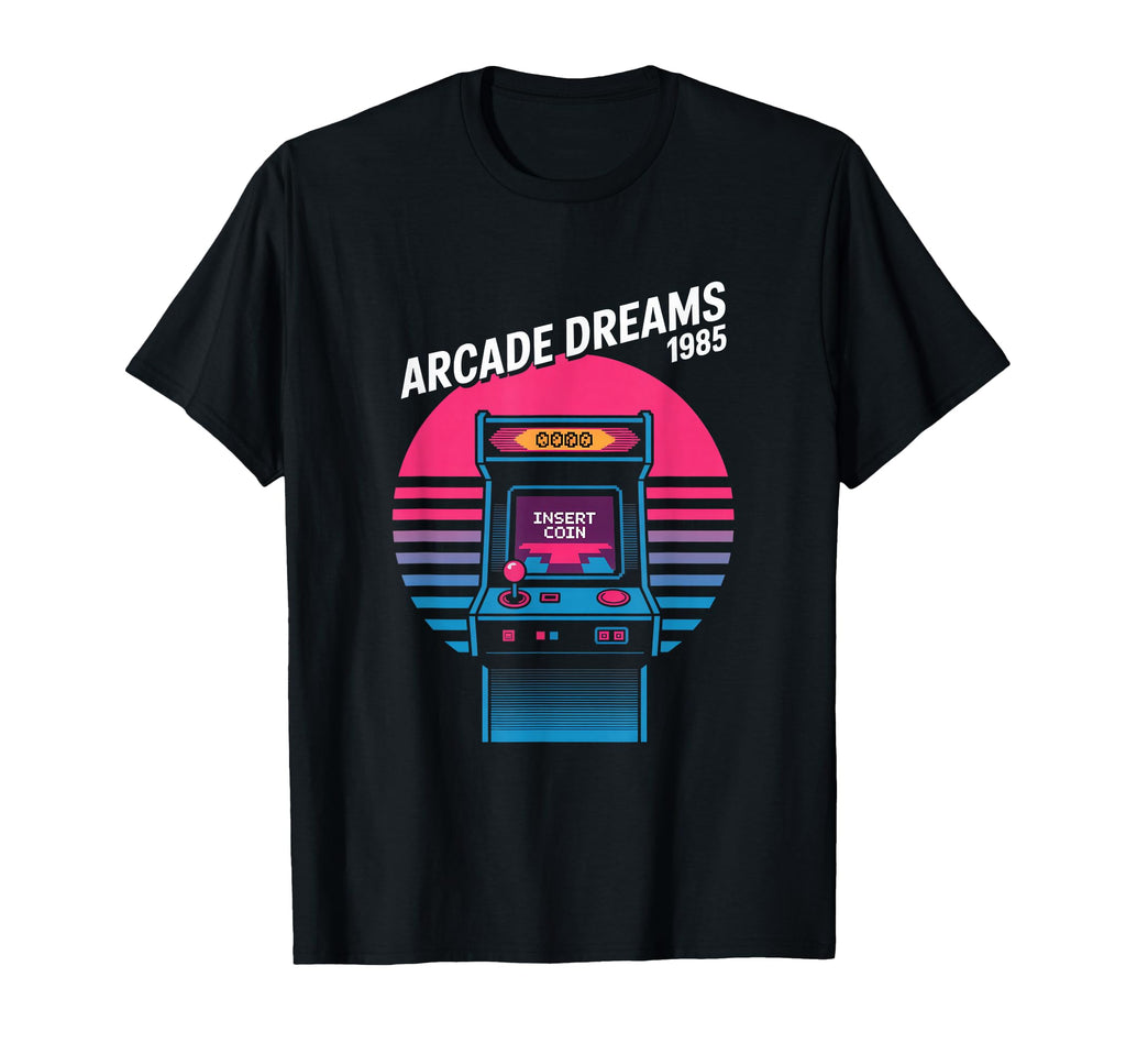 Arcade Dreams 1985 Insert Coin Gaming T-Shirt - Trendy Graphic Men Women - T-Shirt, Sweatshirt, Hoodie