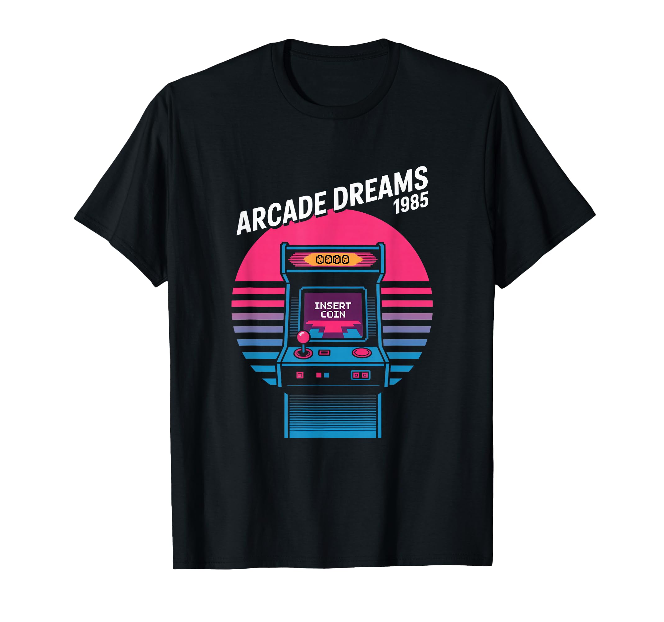 Arcade Dreams 1985 Insert Coin Gaming T-Shirt - Trendy Graphic Men Women - T-Shirt, Sweatshirt, Hoodie