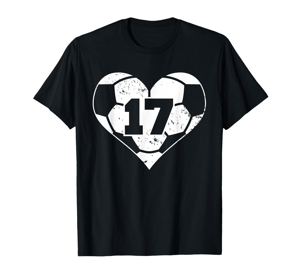 Soccer Number 17 Jersey Funny Soccer T-Shirt - Novelty Apparel for Adults - T-Shirt, Sweatshirt, Hoodie