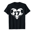 Soccer Number 17 Jersey Funny Soccer T-Shirt - Novelty Apparel for Adults - T-Shirt, Sweatshirt, Hoodie