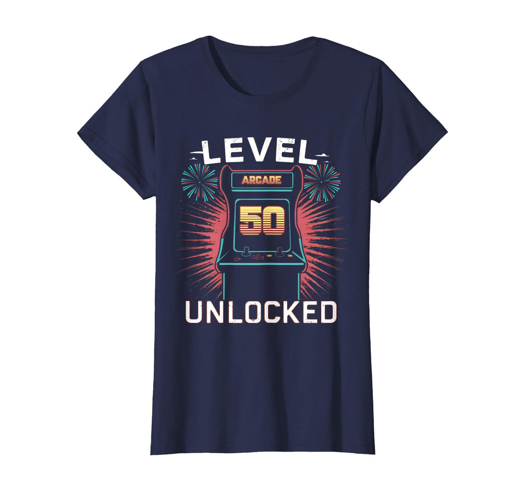 Level 50 Unlocked Video Game 50Th T-Shirt - Custom Art Print for Adults - T-Shirt, Sweatshirt, Hoodie