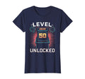 Level 50 Unlocked Video Game 50Th T-Shirt - Custom Art Print for Adults - T-Shirt, Sweatshirt, Hoodie