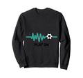 Play Soccer Heartbeat Enthusiast Sweatshirt - Custom Art Print Unisex - T-Shirt, Sweatshirt, Hoodie