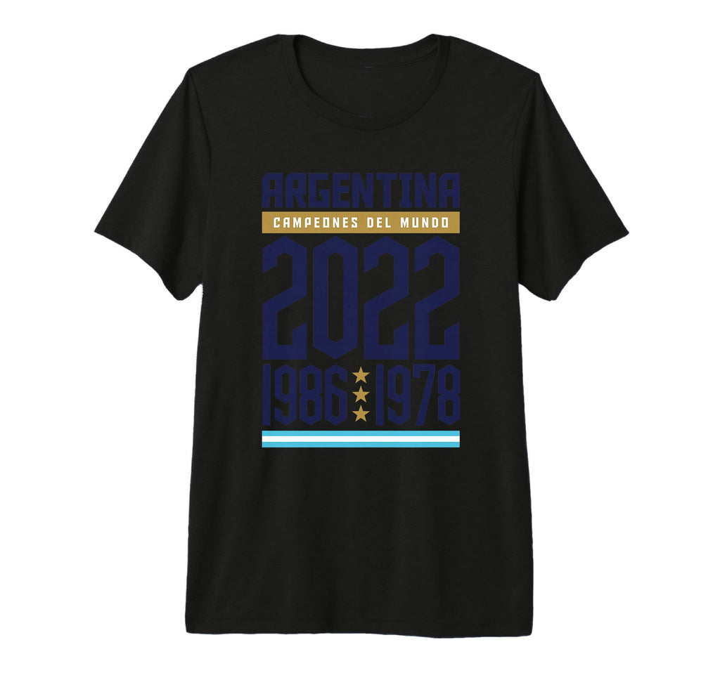 Argentina World Champion 2022 Soccer T-Shirt - Custom Art Print Men Women - T-Shirt, Sweatshirt, Hoodie