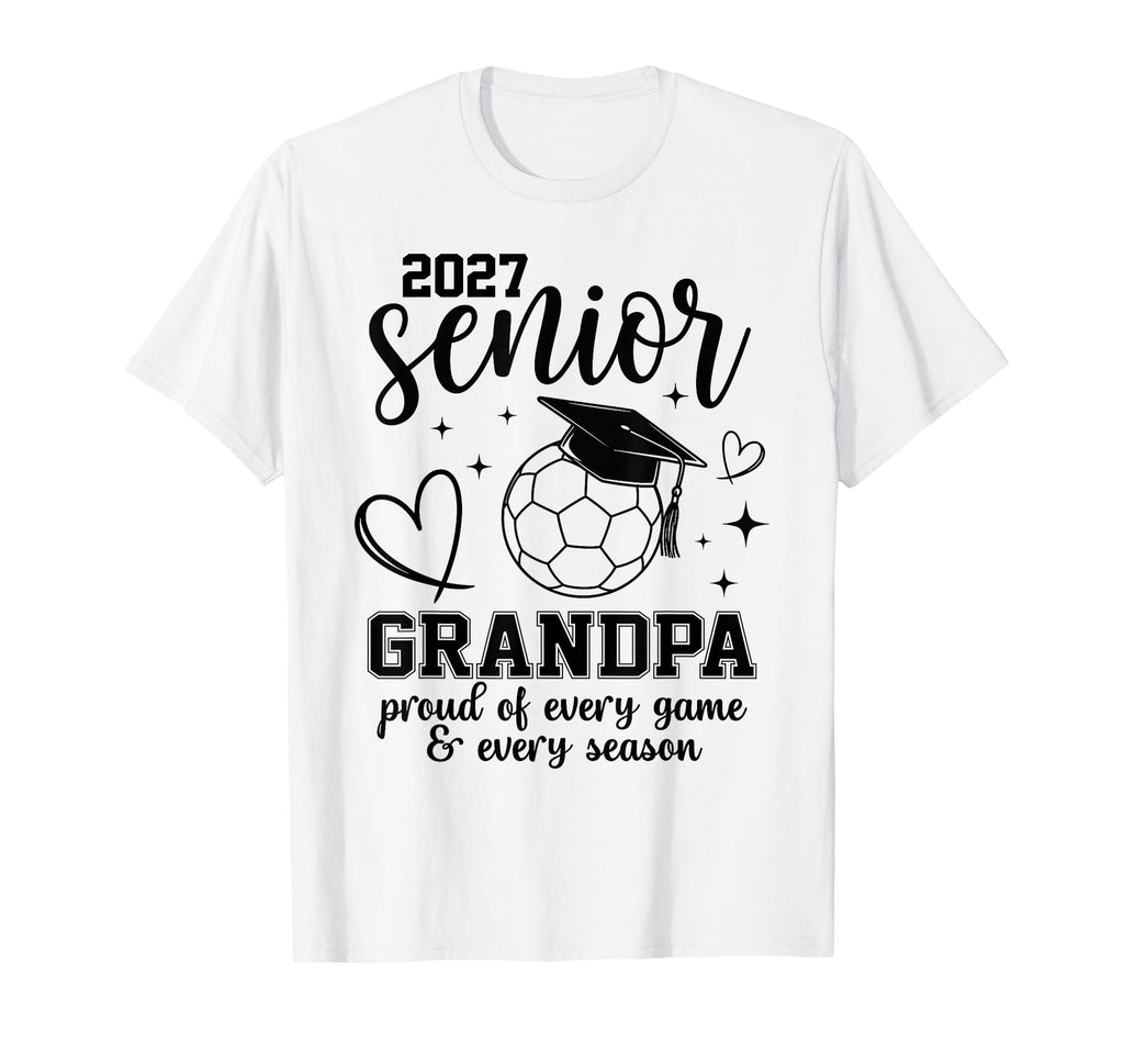 2027 Senior Soccer Grandpa Proud T-Shirt - Custom Art Print for Adults - T-Shirt, Sweatshirt, Hoodie