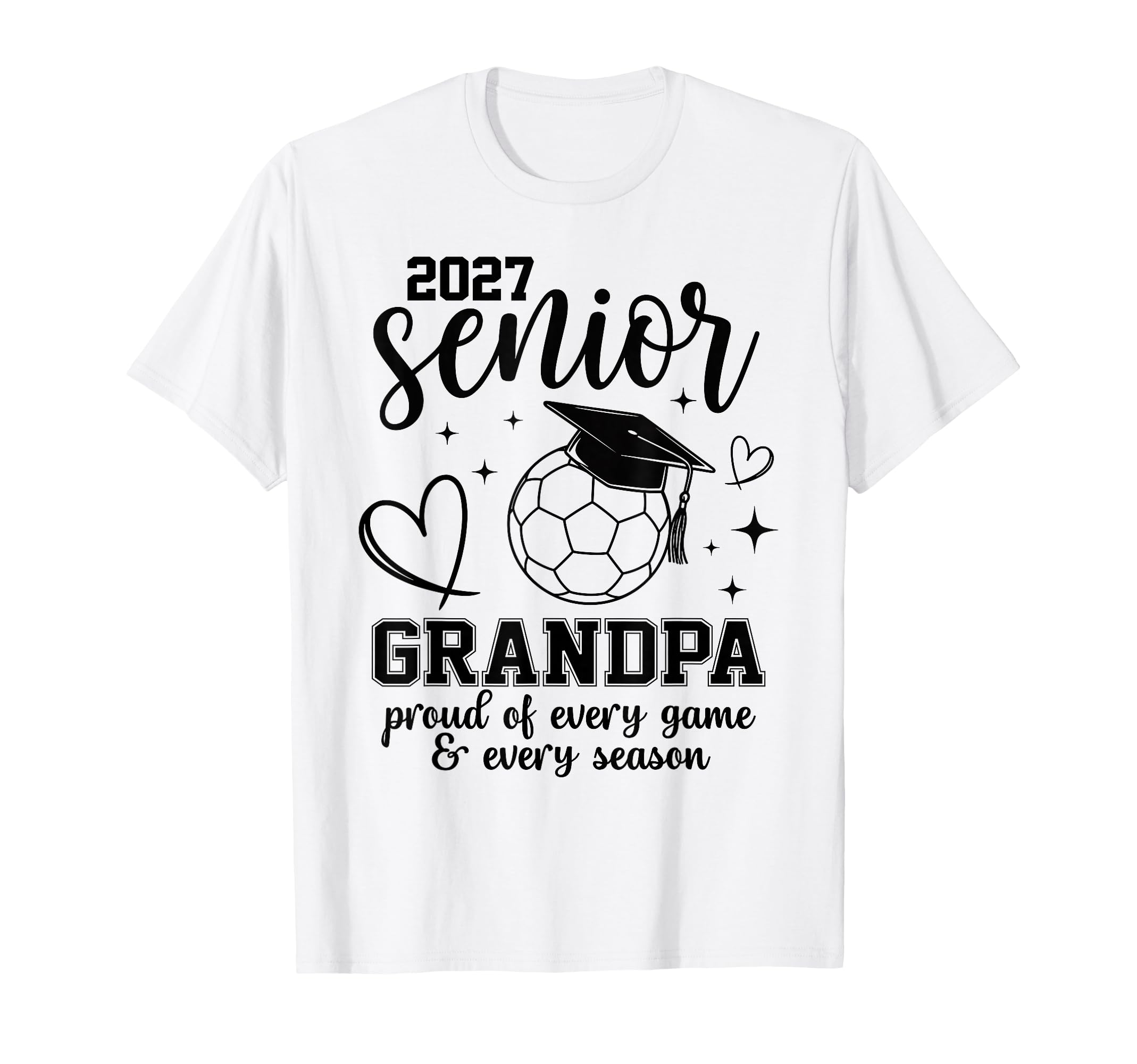 2027 Senior Soccer Grandpa Proud T-Shirt - Custom Art Print for Adults - T-Shirt, Sweatshirt, Hoodie