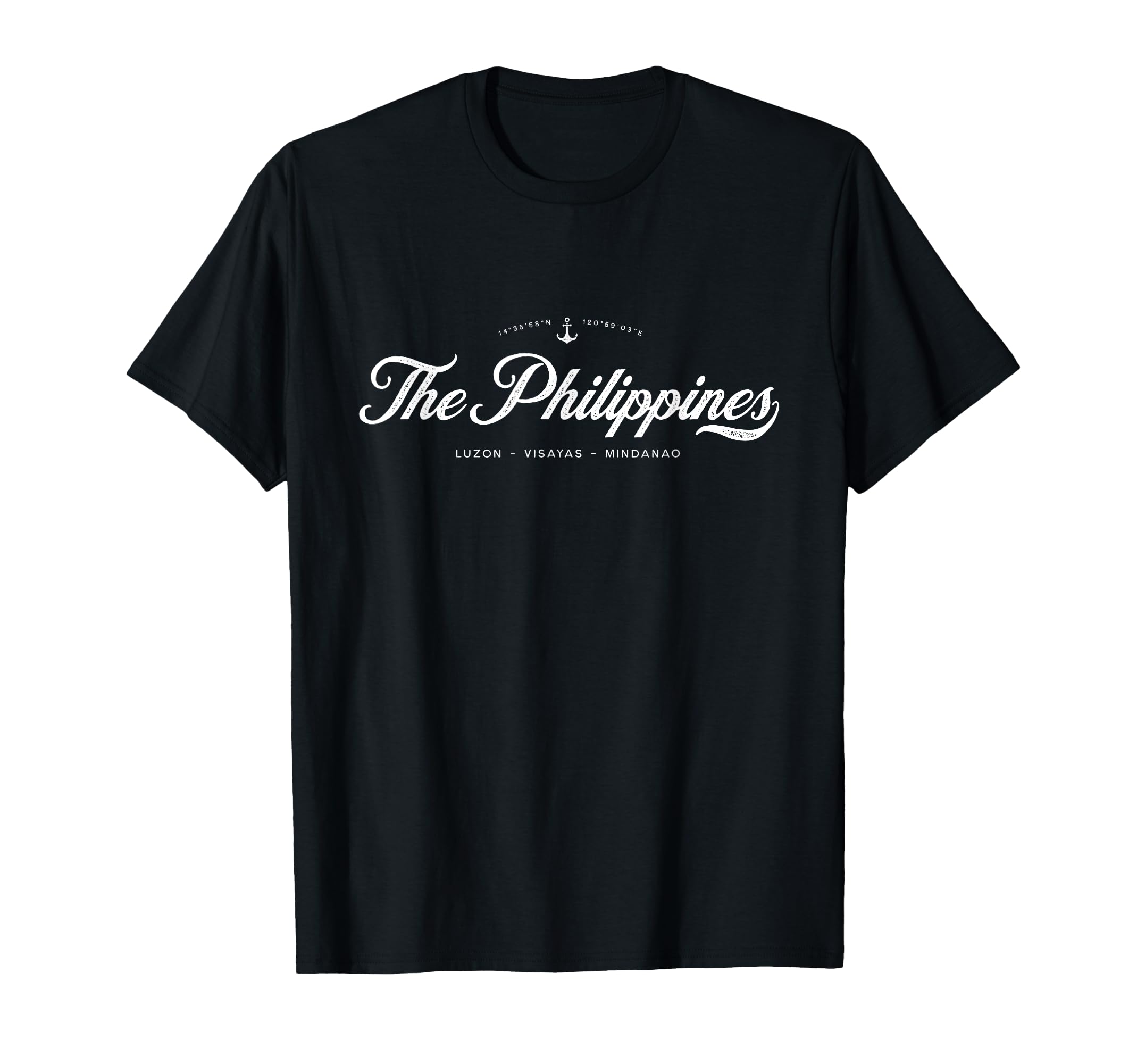 Philippines Distressed Adults Black T-Shirt - Trendy Graphic for Adults - T-Shirt, Sweatshirt, Hoodie