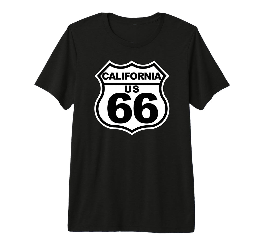 Route 66 California American Highway T-Shirt - Minimalist Print Men Women - T-Shirt, Sweatshirt, Hoodie