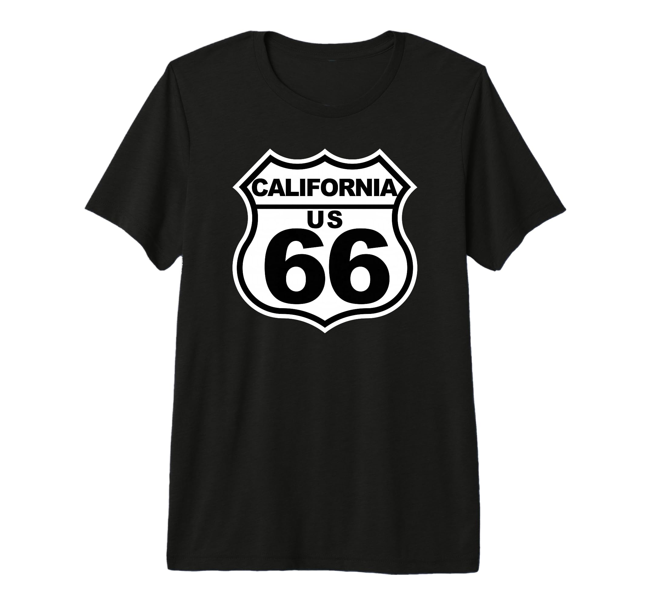 Route 66 California American Highway T-Shirt - Minimalist Print Men Women - T-Shirt, Sweatshirt, Hoodie