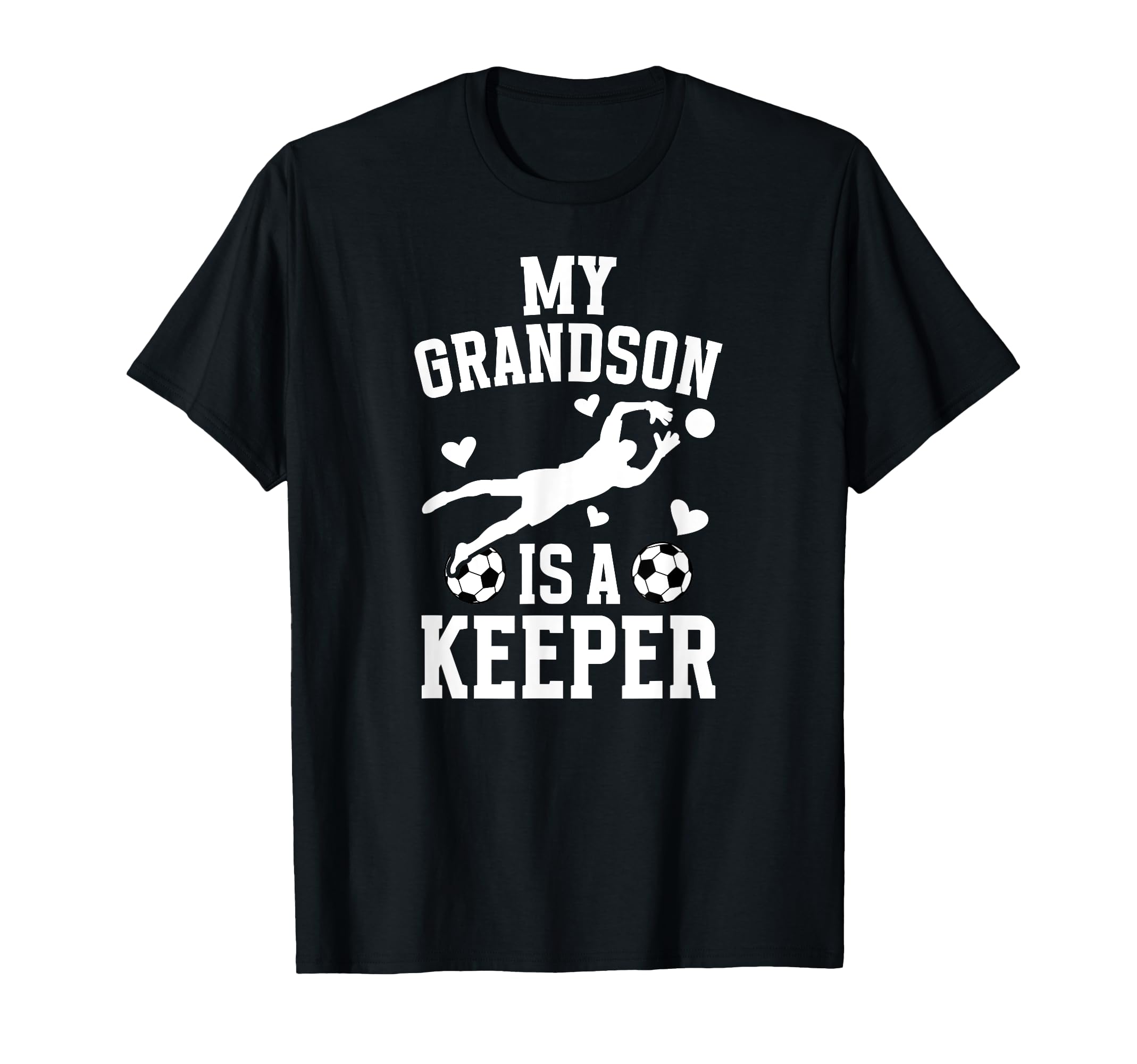 My Grandson Soccer Keeper Grandma T-Shirt - Aesthetic Graphic for Adults - T-Shirt, Sweatshirt, Hoodie