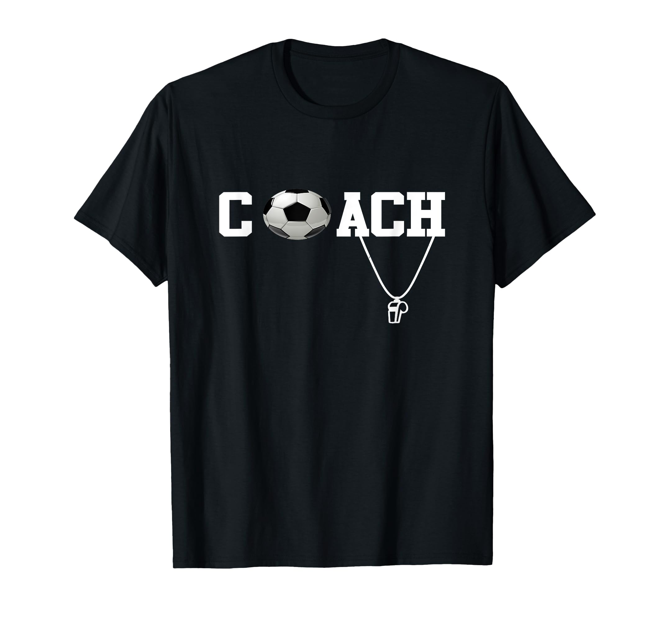 Soccer Coach Whistle Ball Soccer Coach T-Shirt - Custom Art Print Unisex - T-Shirt, Sweatshirt, Hoodie