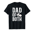Dad Both Baseball Soccer Dad Ballers T-Shirt - Unique Graphic Unisex - T-Shirt, Sweatshirt, Hoodie