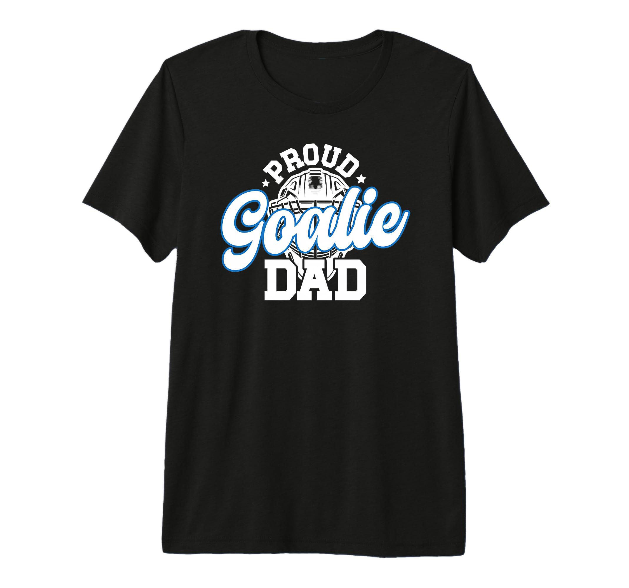 Mens Proud Hockey Goalie Dad T-Shirt - Fun Novelty Design for Adults - T-Shirt, Sweatshirt, Hoodie