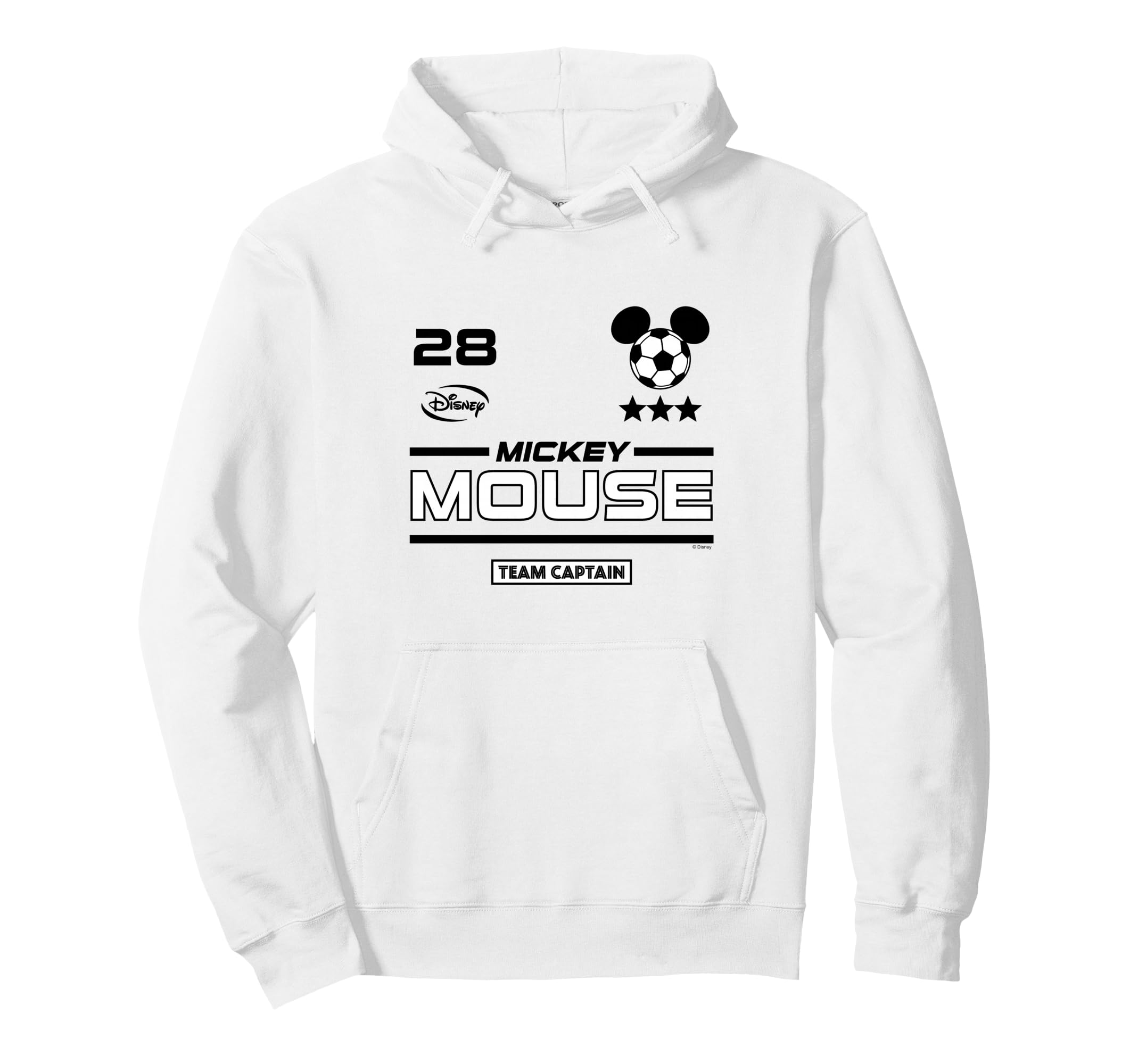 Mickey Mouse Team Captain Soccer Jersey Hoodie - Graphic Print Unisex - T-Shirt, Sweatshirt, Hoodie