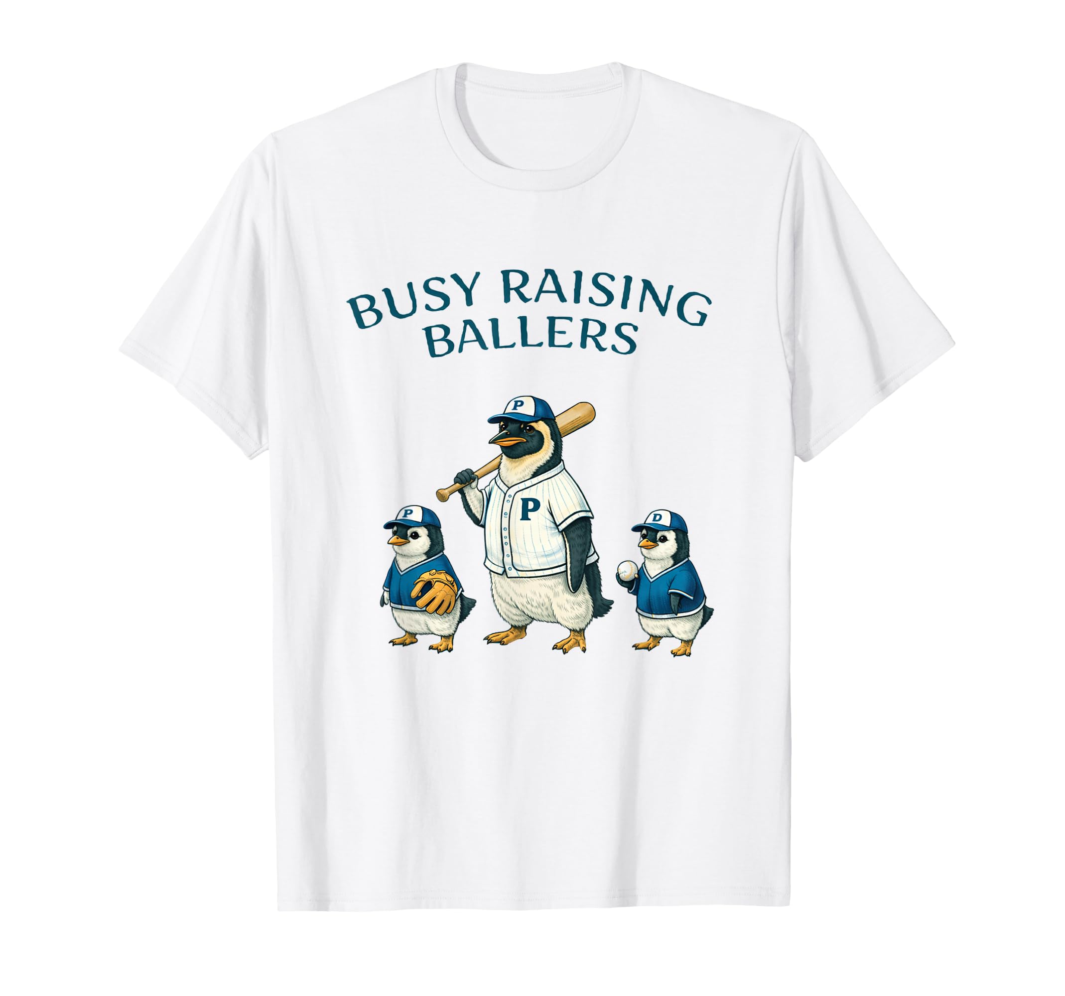 Busy Raising Baller Baseball Softball T-Shirt - Graphic Print Men Women - T-Shirt, Sweatshirt, Hoodie