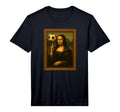 Mona Lisa Loves Soccer Spinning T-Shirt - Aesthetic Graphic for Adults - T-Shirt, Sweatshirt, Hoodie