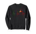 Heartbeat Ekg Pulse Portuguese Soccer Sweatshirt - Custom Art Print Unisex - T-Shirt, Sweatshirt, Hoodie