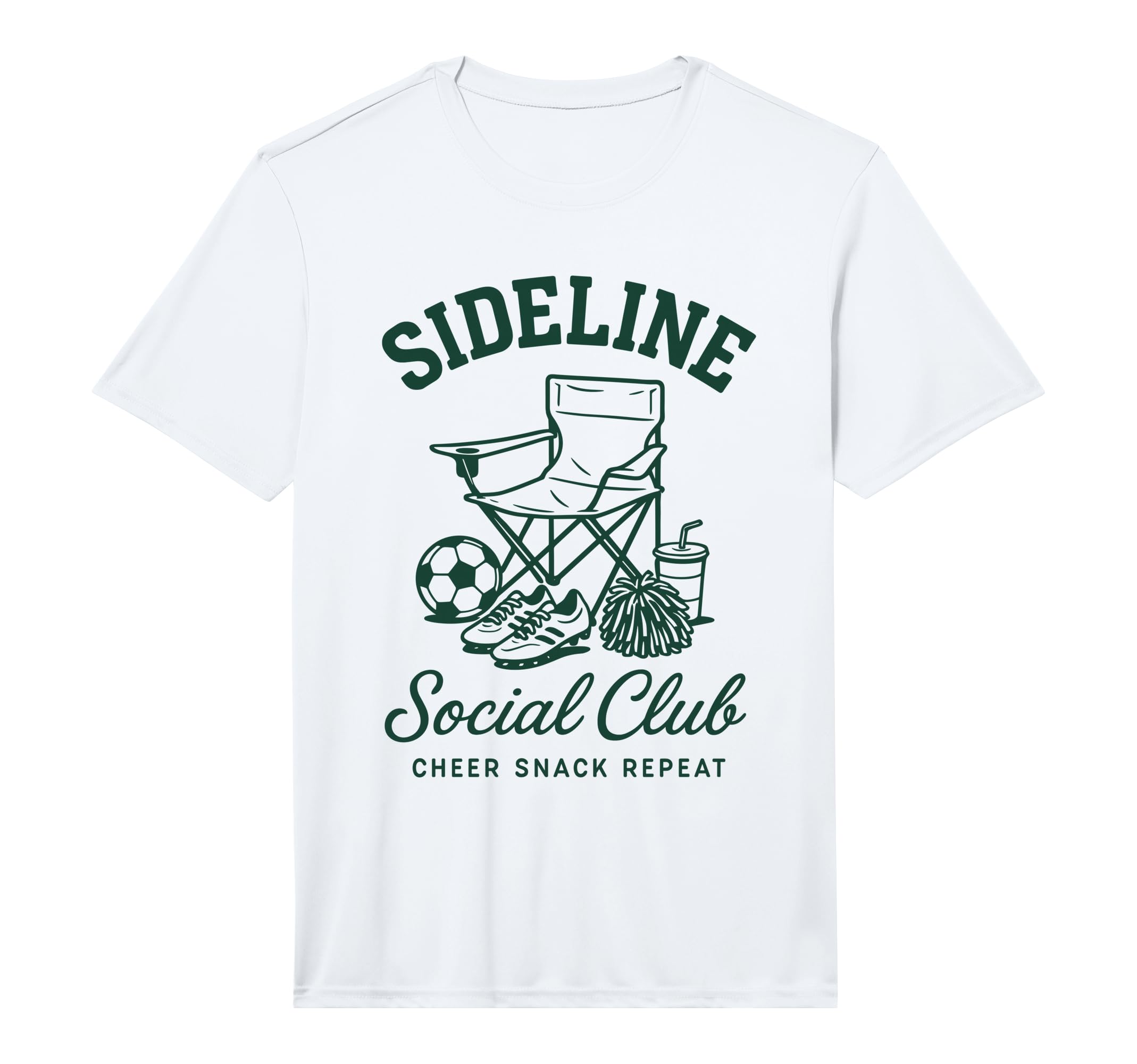 Sideline Social Club Soccer Mom T-Shirt - Fun Novelty Design Unisex - T-Shirt, Sweatshirt, Hoodie