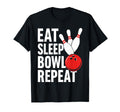 Eat Sleep Bowl Repeat T-Shirt - Novelty Apparel Unisex - T-Shirt, Sweatshirt, Hoodie