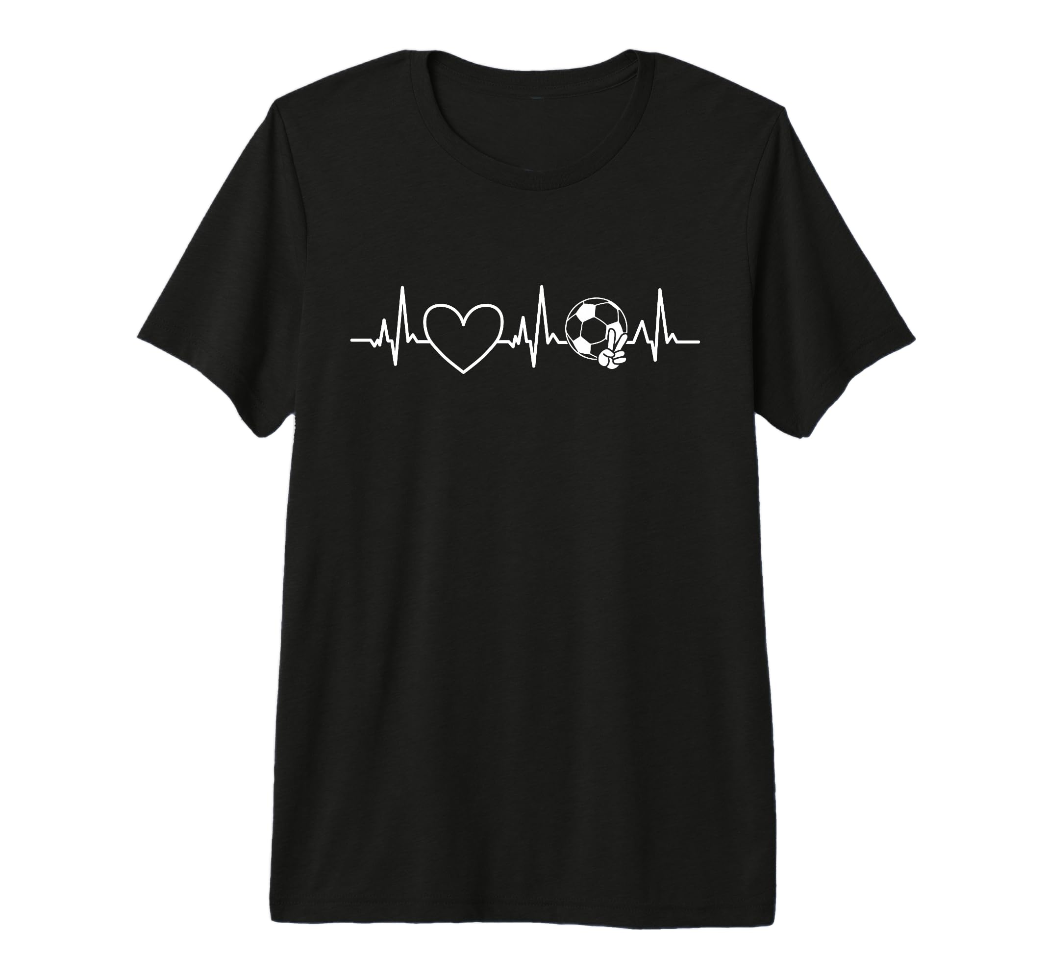 Soccer Heartbeat Football Dad Mom Tri T-Shirt - Trendy Graphic Men Women - T-Shirt, Sweatshirt, Hoodie
