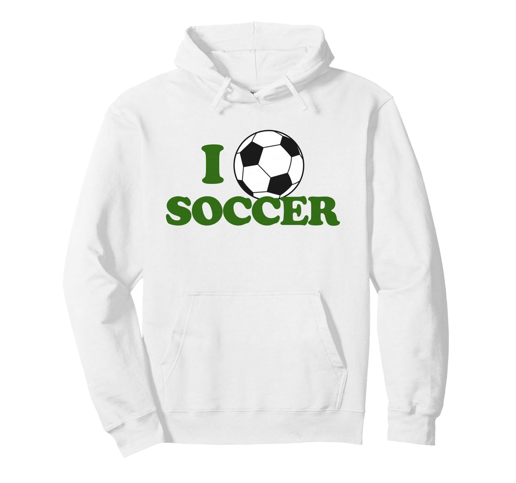 I Love Soccer Ball Sport Footie Fan Hoodie - Streetwear Style for Adults - T-Shirt, Sweatshirt, Hoodie