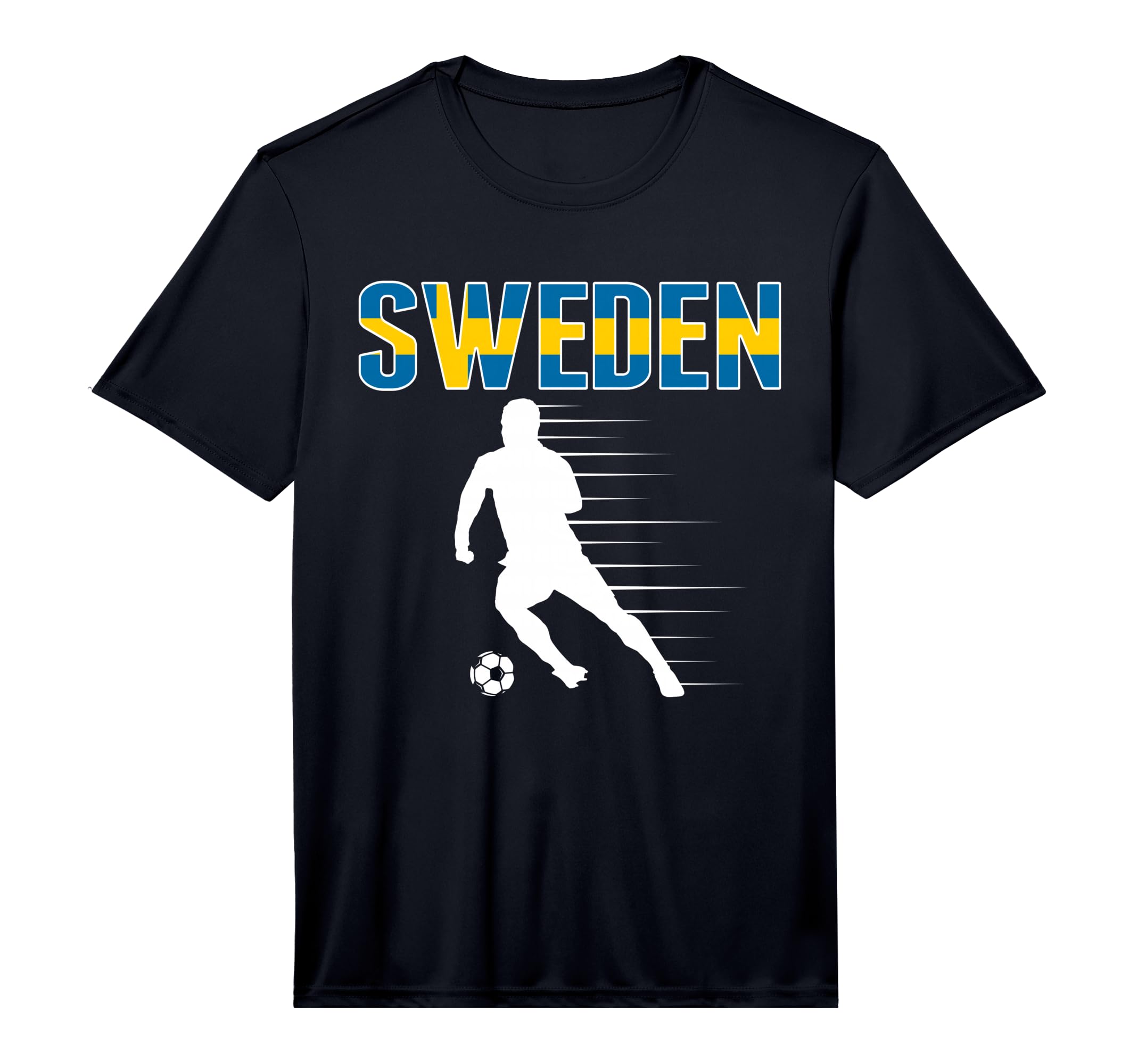 Sweden Soccer Lovers Jersey Support T-Shirt - Minimalist Print for Adults - T-Shirt, Sweatshirt, Hoodie
