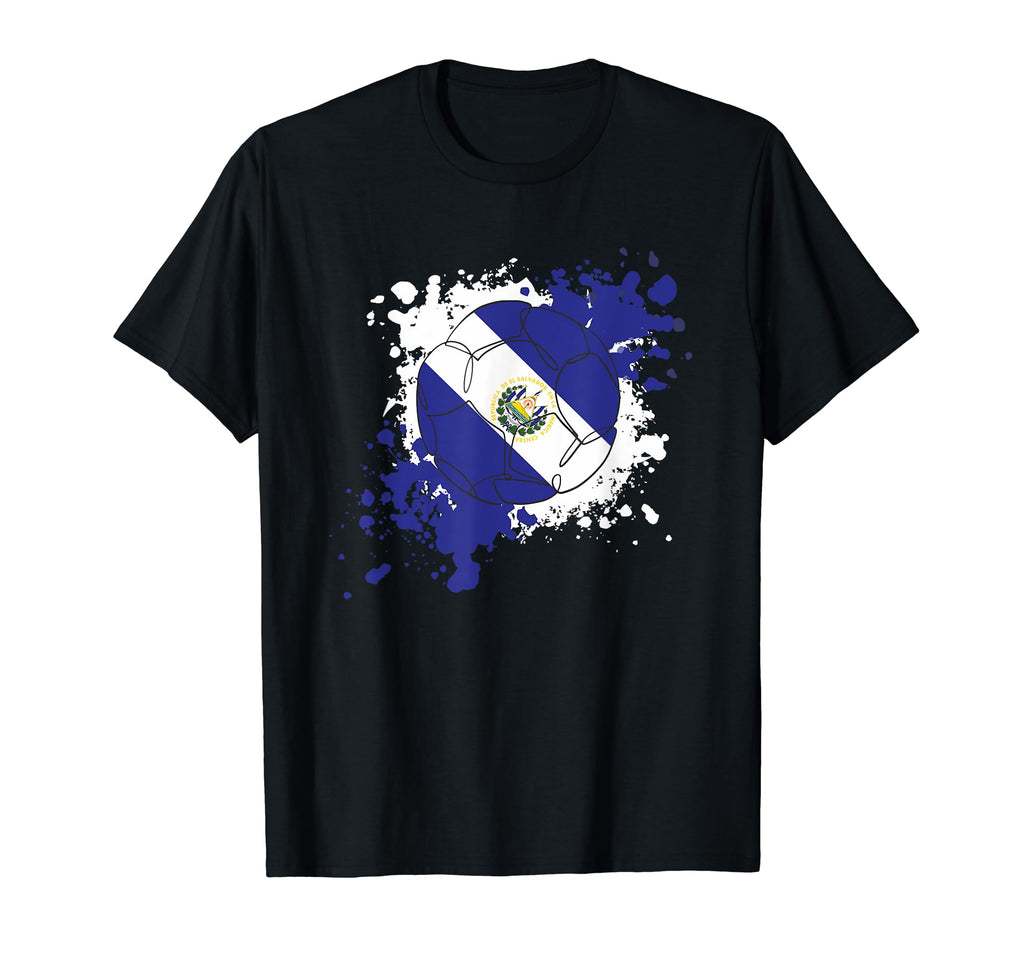 Soccer Ball Flag El Salvador T-Shirt - Fun Novelty Design for Adults - T-Shirt, Sweatshirt, Hoodie