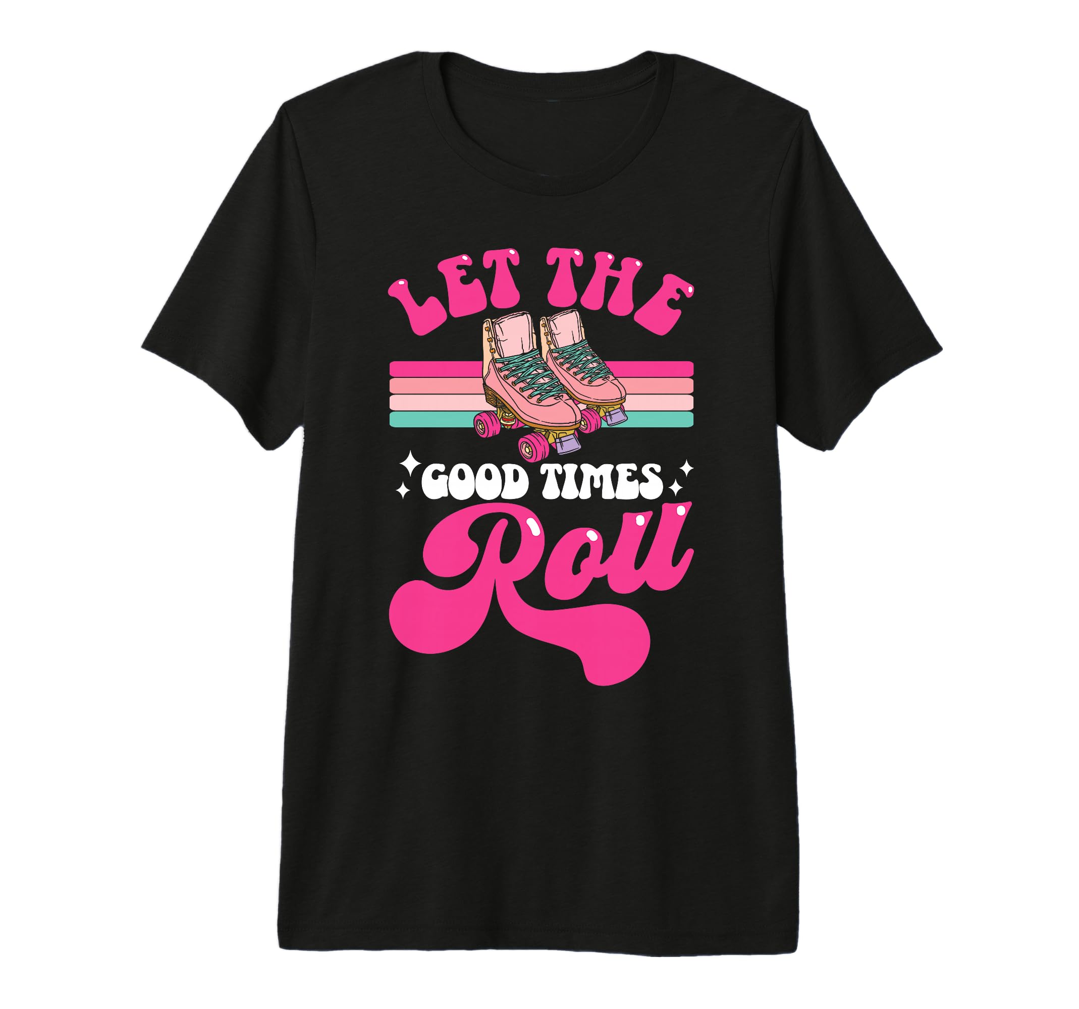 Roller Skating Skate 1970S Let Good Tri T-Shirt - Minimalist Print Unisex - T-Shirt, Sweatshirt, Hoodie