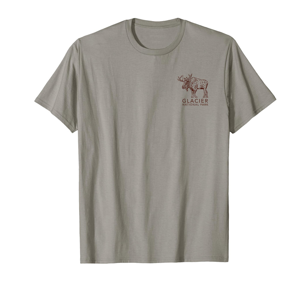 Glacier National Park Montana Front T-Shirt - Trendy Graphic for Adults - T-Shirt, Sweatshirt, Hoodie