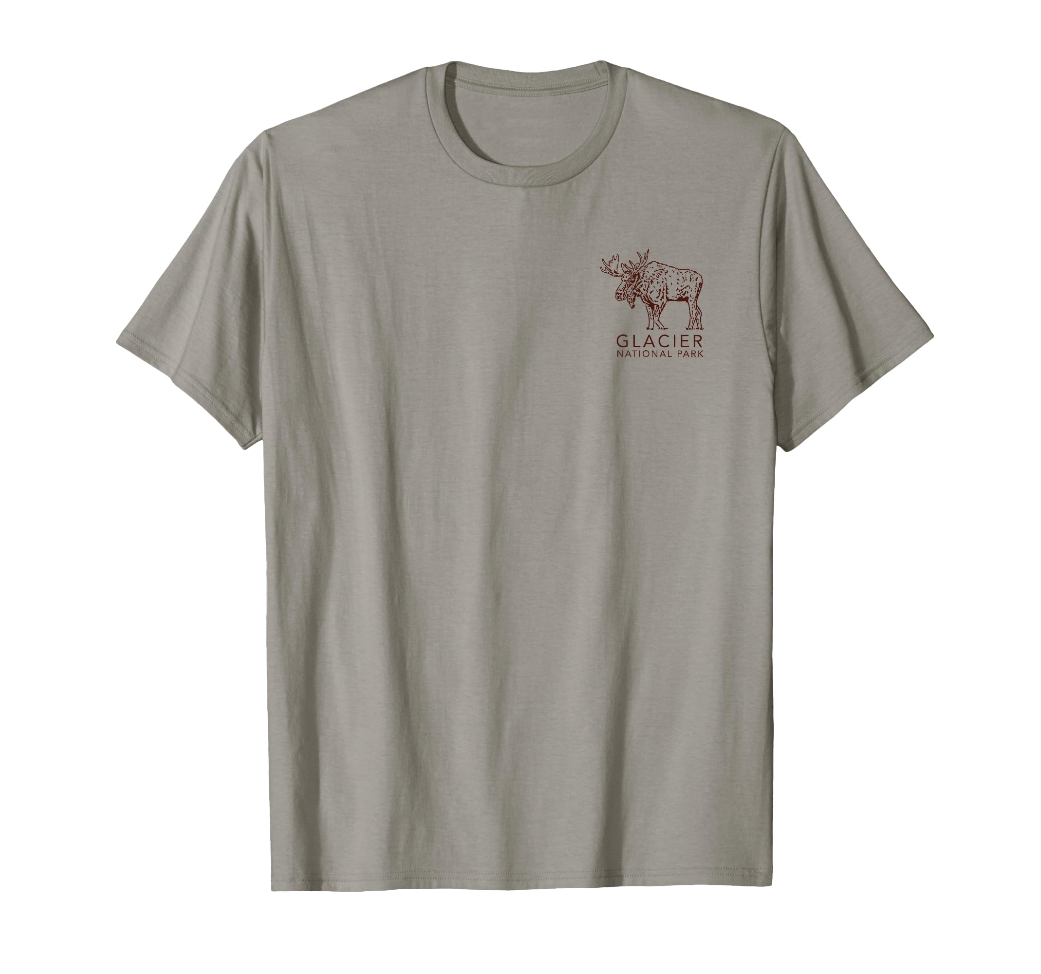 Glacier National Park Montana Front T-Shirt - Trendy Graphic for Adults - T-Shirt, Sweatshirt, Hoodie