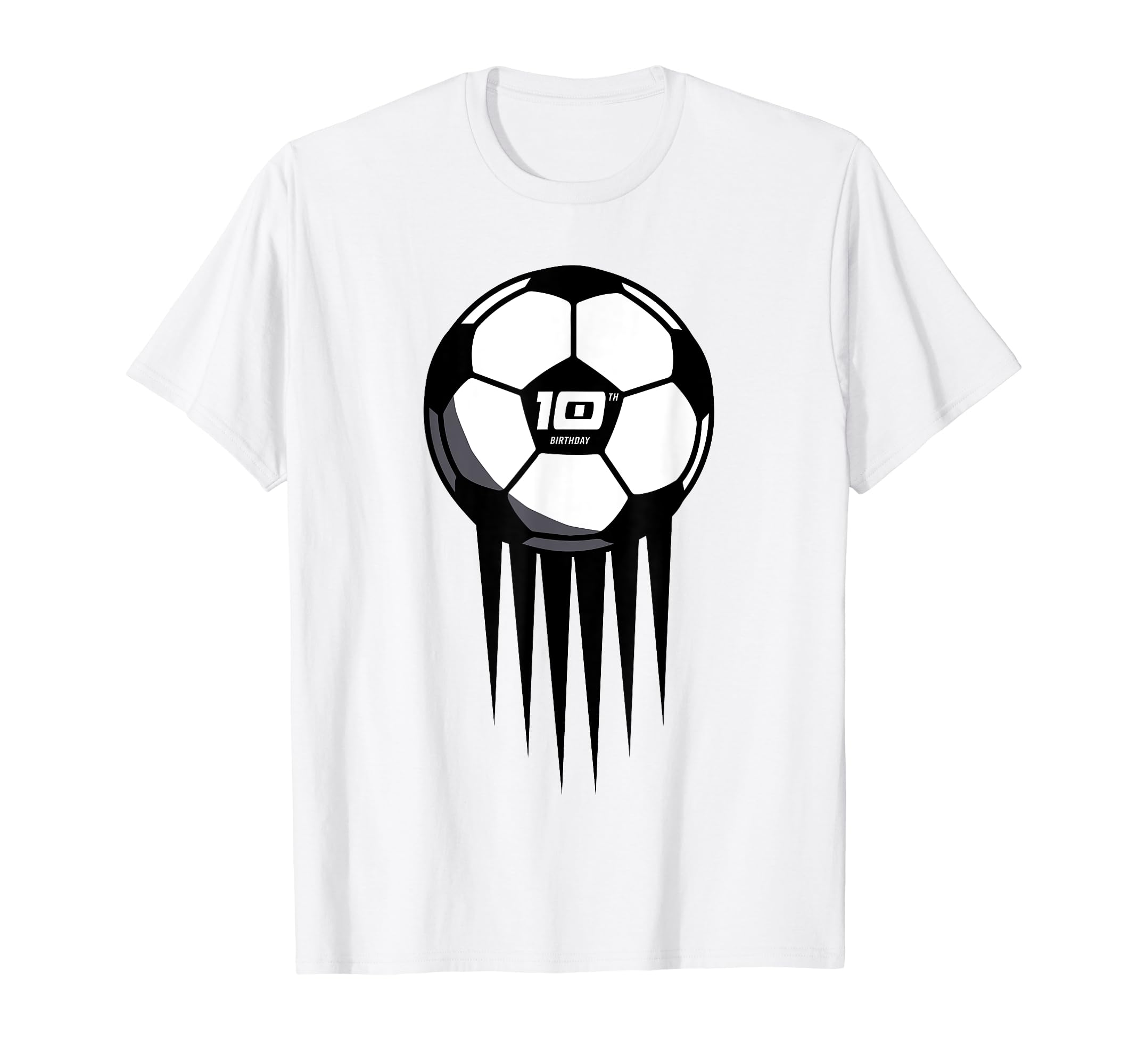 10Th Birthday Soccer 10 Years Old T-Shirt - Unique Graphic Men Women - T-Shirt, Sweatshirt, Hoodie