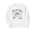 Los Angeles Icons Roller Skate Sweatshirt - Custom Art Print for Adults - T-Shirt, Sweatshirt, Hoodie