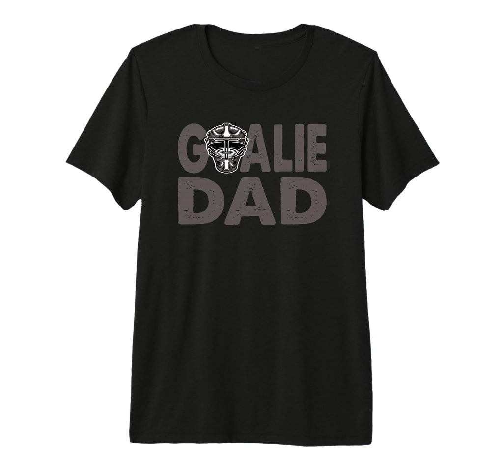 Ice Hockey Goalkeeper Dad Tri Blend T-Shirt - Novelty Apparel Unisex - T-Shirt, Sweatshirt, Hoodie