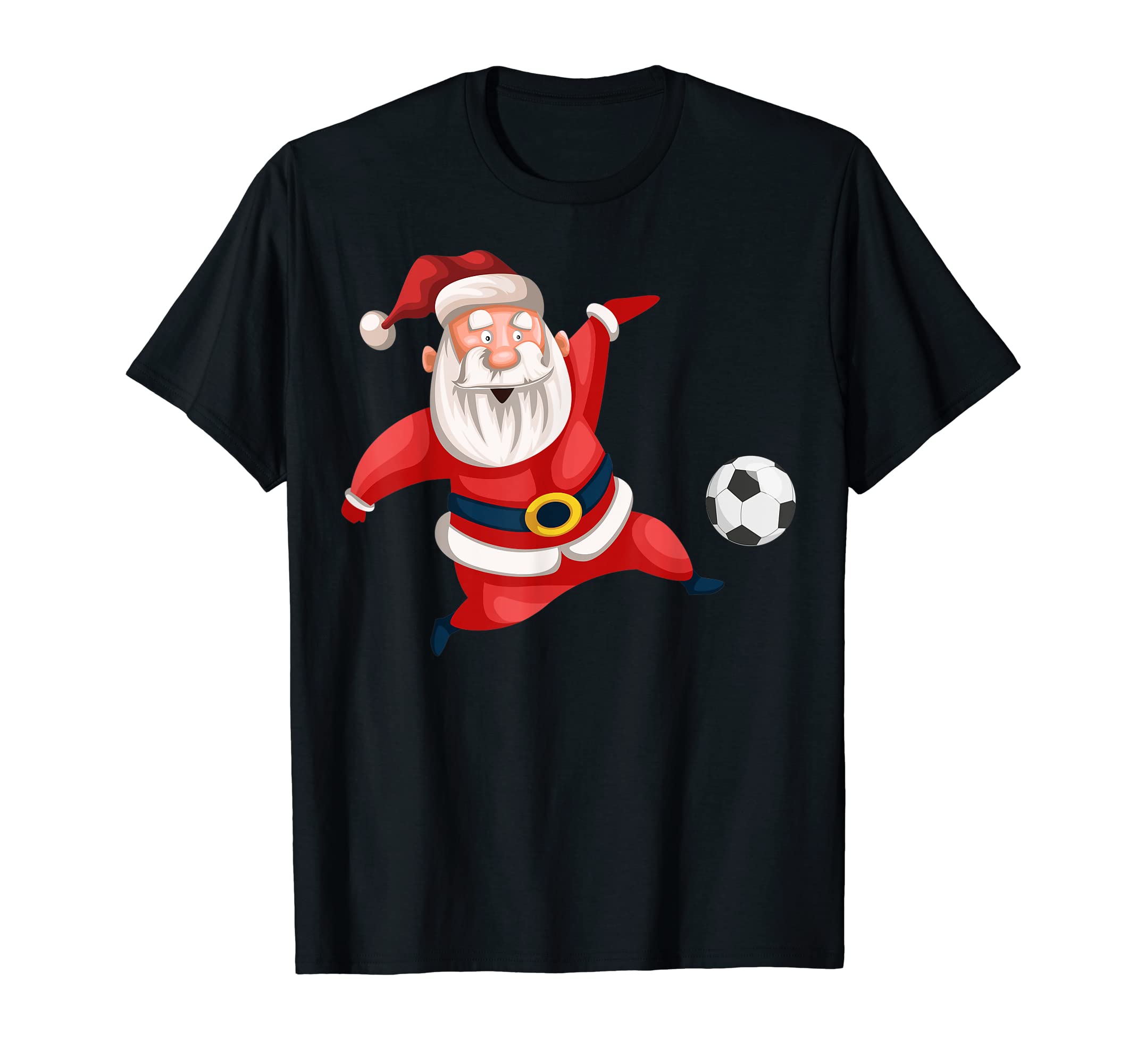 Santa Playing Soccer Soccer Santa T-Shirt - Casual Everyday Wear Unisex - T-Shirt, Sweatshirt, Hoodie