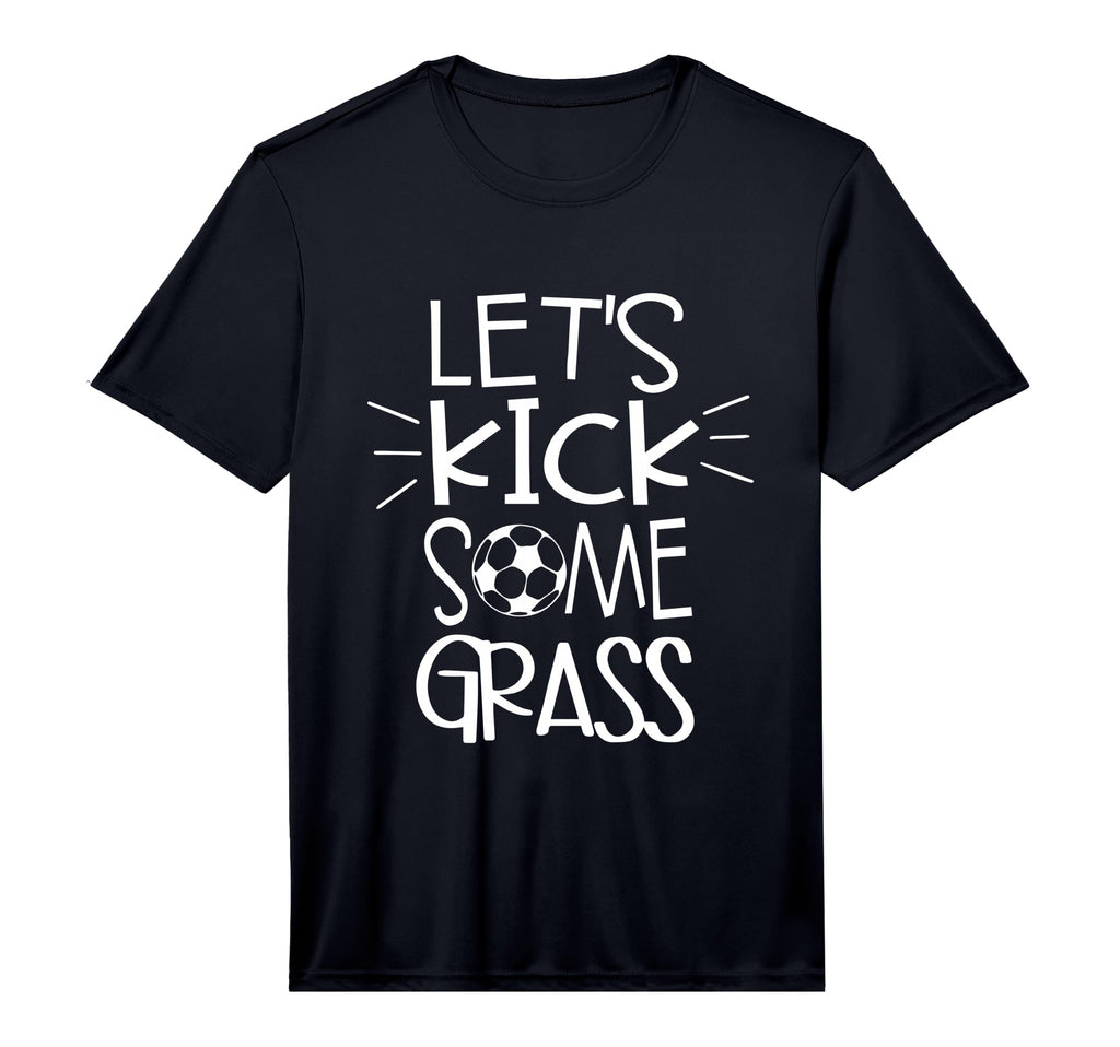 Mens Lets Kick Some Grass Soccer T-Shirt - Fun Novelty Design for Adults - T-Shirt, Sweatshirt, Hoodie