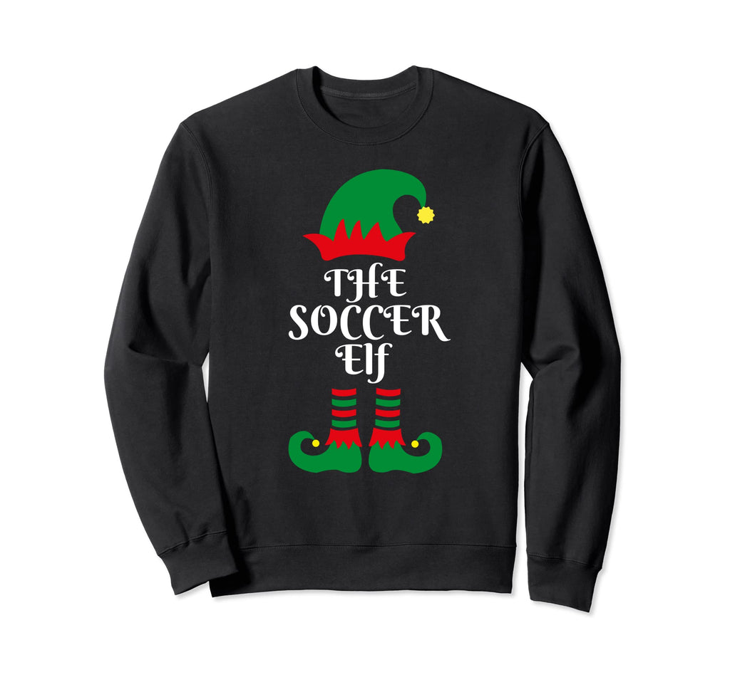 Soccer Elf Santa Claus Helpers Sweatshirt - Trendy Graphic Men Women - T-Shirt, Sweatshirt, Hoodie