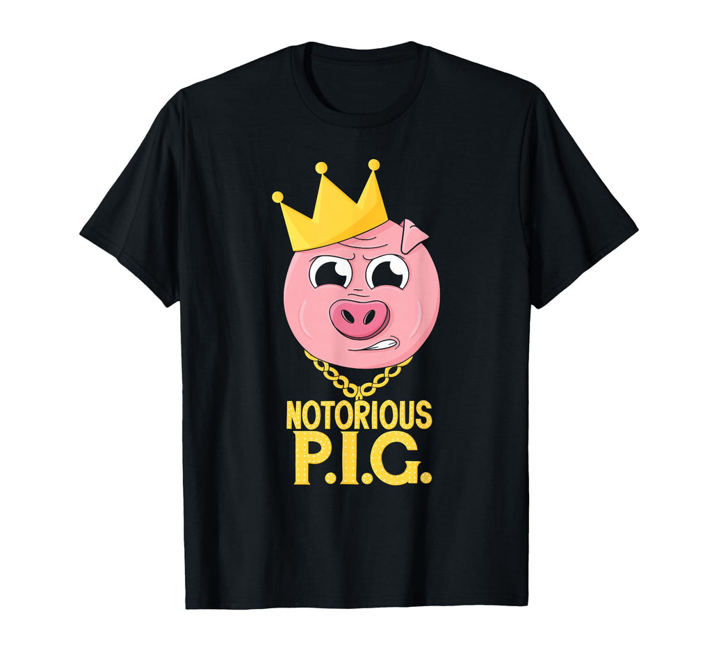 Hip Hop Notorious Pig Farm Pun Old T-Shirt - Custom Art Print Men Women - T-Shirt, Sweatshirt, Hoodie