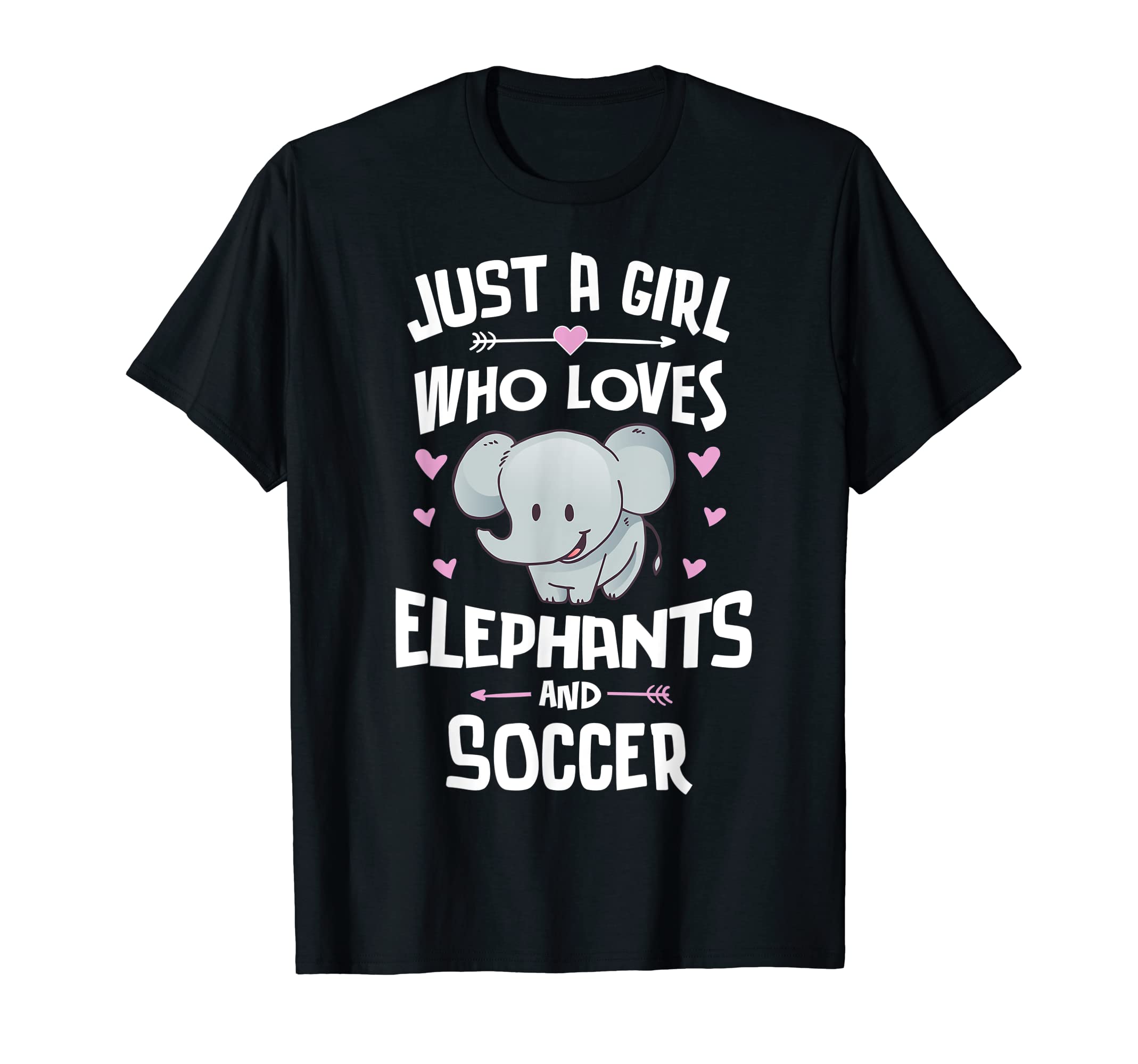 Just Who Loves Elephants And Soccer T-Shirt - Minimalist Print for Adults - T-Shirt, Sweatshirt, Hoodie