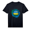 Proud Heritage Rwanda Flag Soccer Ball T-Shirt - Streetwear Style Unisex - T-Shirt, Sweatshirt, Hoodie