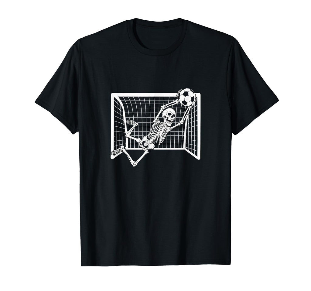 Skeleton Goalkeeper Soccer Halloween T-Shirt - Streetwear Style Men Women - T-Shirt, Sweatshirt, Hoodie