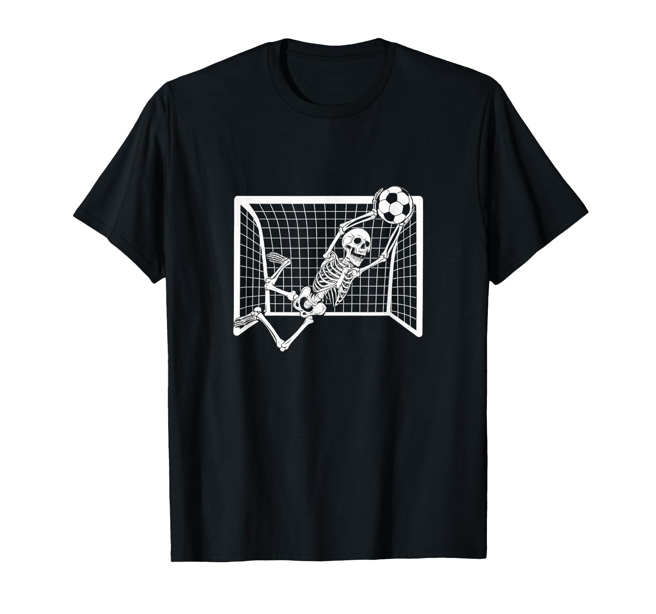 Skeleton Goalkeeper Soccer Halloween T-Shirt - Streetwear Style Men Women - T-Shirt, Sweatshirt, Hoodie