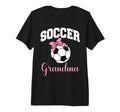 Soccer Grandma Coquette Bow Soccer Ball T-Shirt - Unique Graphic Unisex - T-Shirt, Sweatshirt, Hoodie