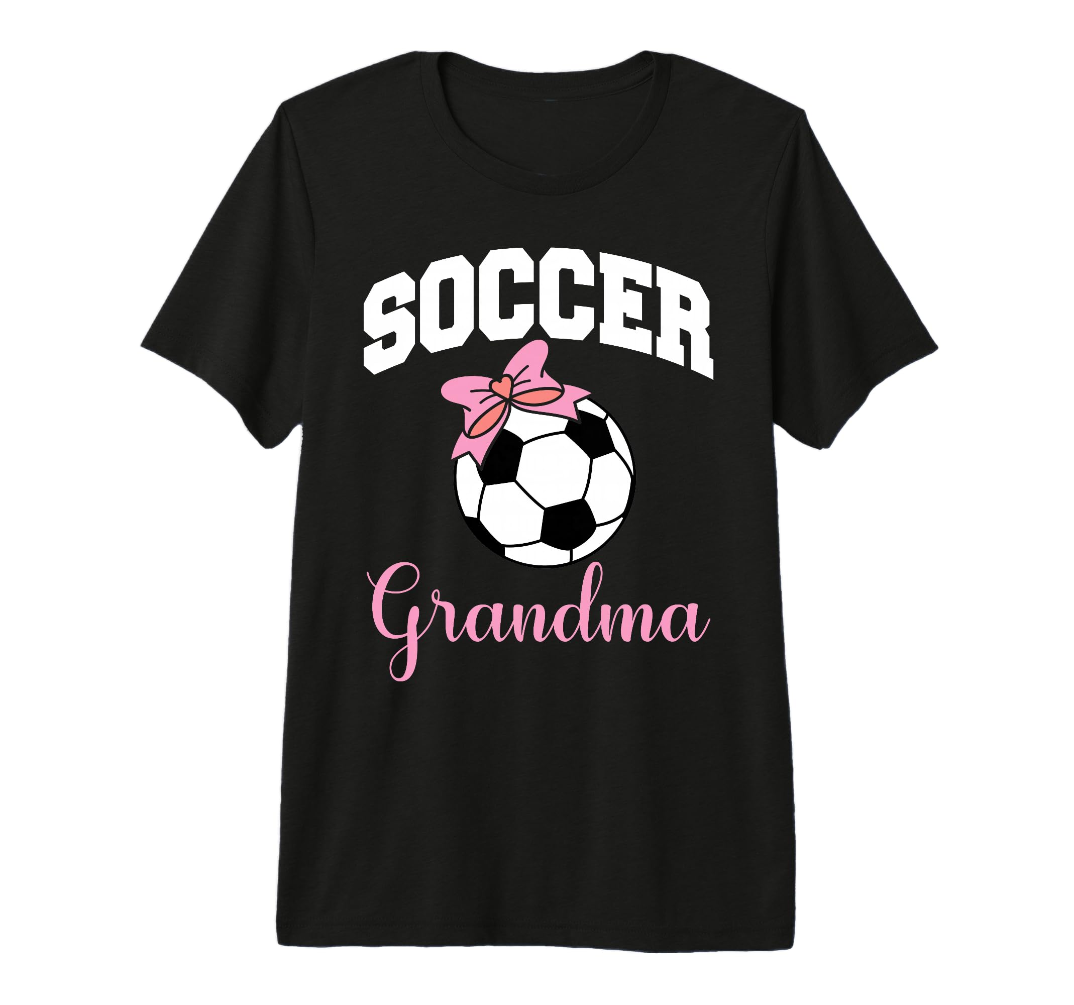 Soccer Grandma Coquette Bow Soccer Ball T-Shirt - Unique Graphic Unisex - T-Shirt, Sweatshirt, Hoodie