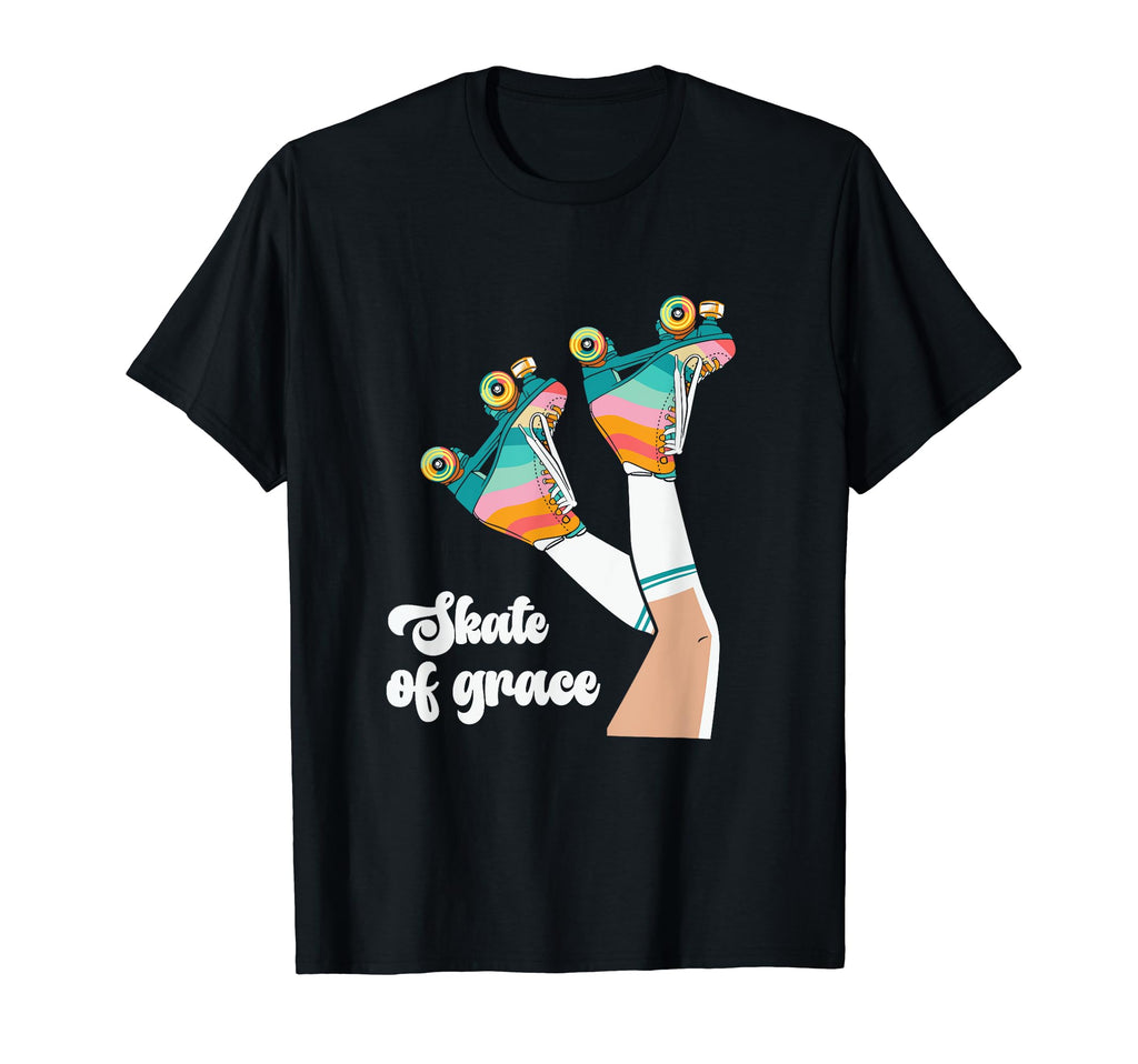 Skate Grace Roller Derby 70S 80S T-Shirt - Custom Art Print for Adults - T-Shirt, Sweatshirt, Hoodie