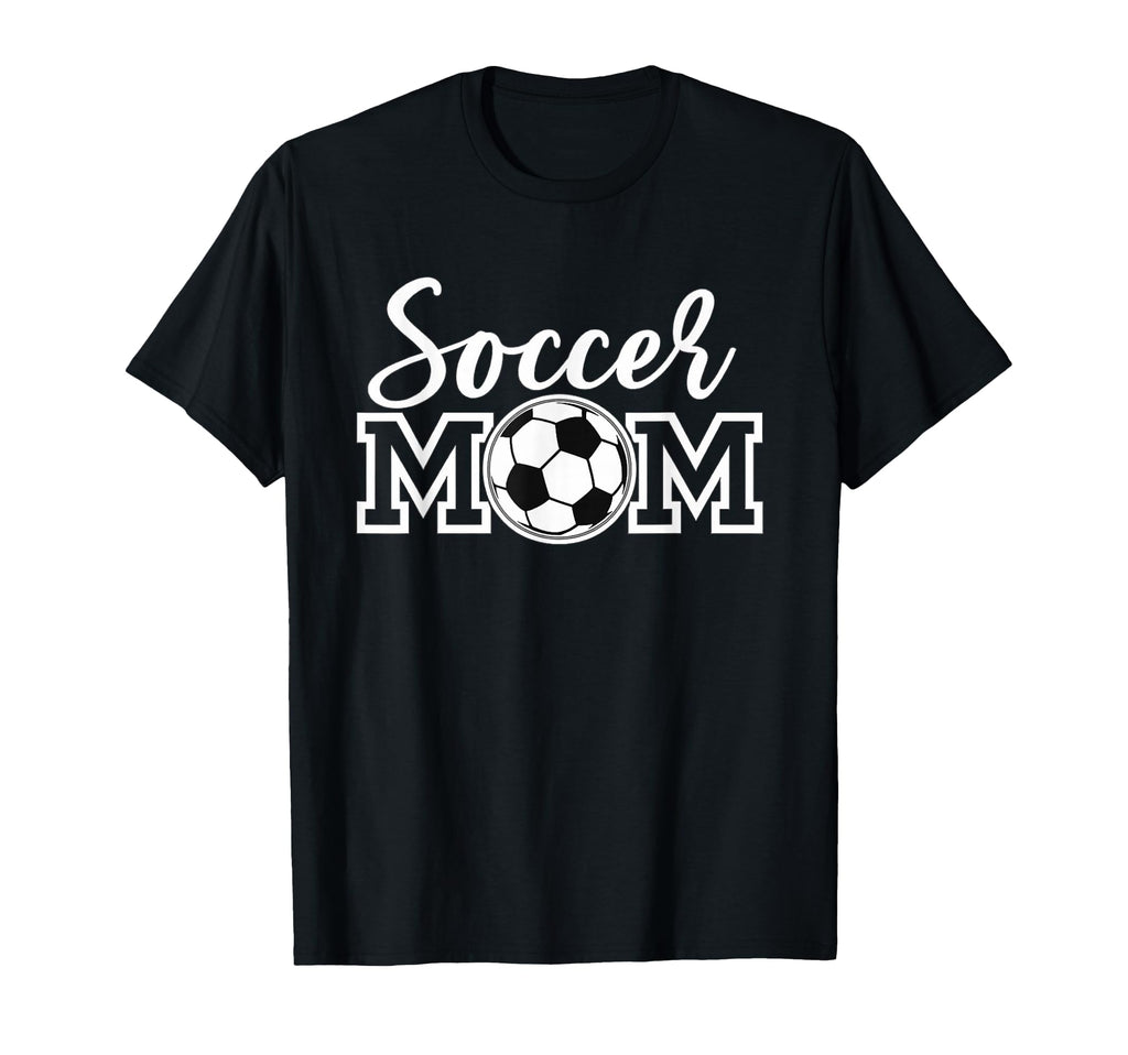 Soccer Mom White Sports Mom Game Day T-Shirt - Graphic Print Unisex - T-Shirt, Sweatshirt, Hoodie