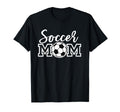 Soccer Mom White Sports Mom Game Day T-Shirt - Graphic Print Unisex - T-Shirt, Sweatshirt, Hoodie