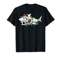 Santa Shark Soccer Football Lights T-Shirt - Custom Art Print for Adults - T-Shirt, Sweatshirt, Hoodie