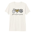 Peace Love Soccer Funny Soccer Mom T-Shirt - Trendy Graphic Men Women - T-Shirt, Sweatshirt, Hoodie