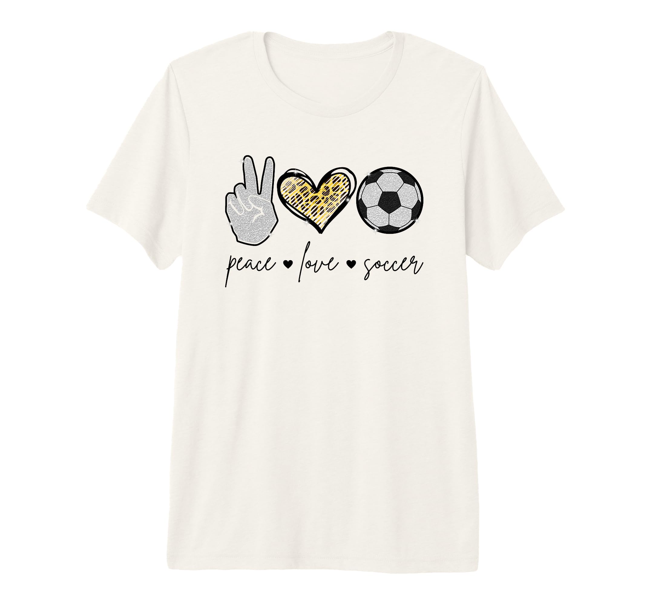 Peace Love Soccer Funny Soccer Mom T-Shirt - Trendy Graphic Men Women - T-Shirt, Sweatshirt, Hoodie