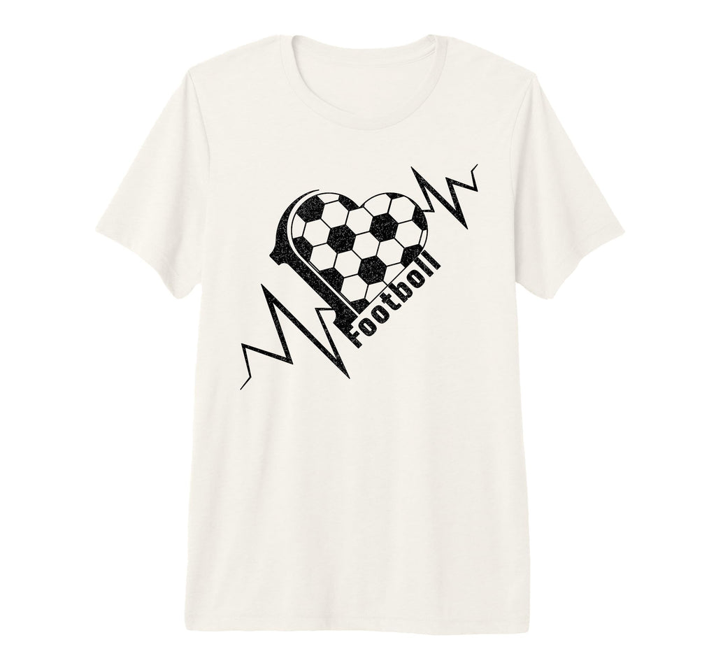 Love Football Heartbeat Soccer Pulse T-Shirt - Streetwear Style Men Women - T-Shirt, Sweatshirt, Hoodie